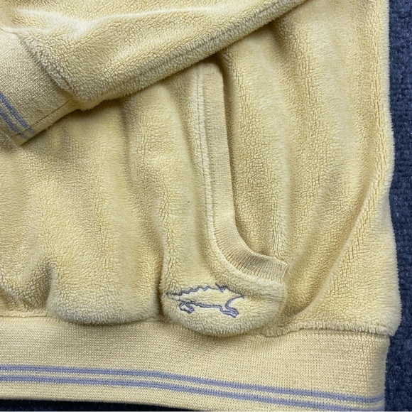 HORNY TOAD Yellow Fleece Hooded Sweatshirt size: Medium - Picture 4 of 7